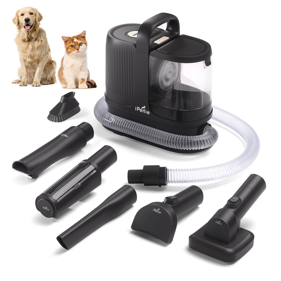 Pet Grooming Vacuum with 6-in 1 Grooming Kit