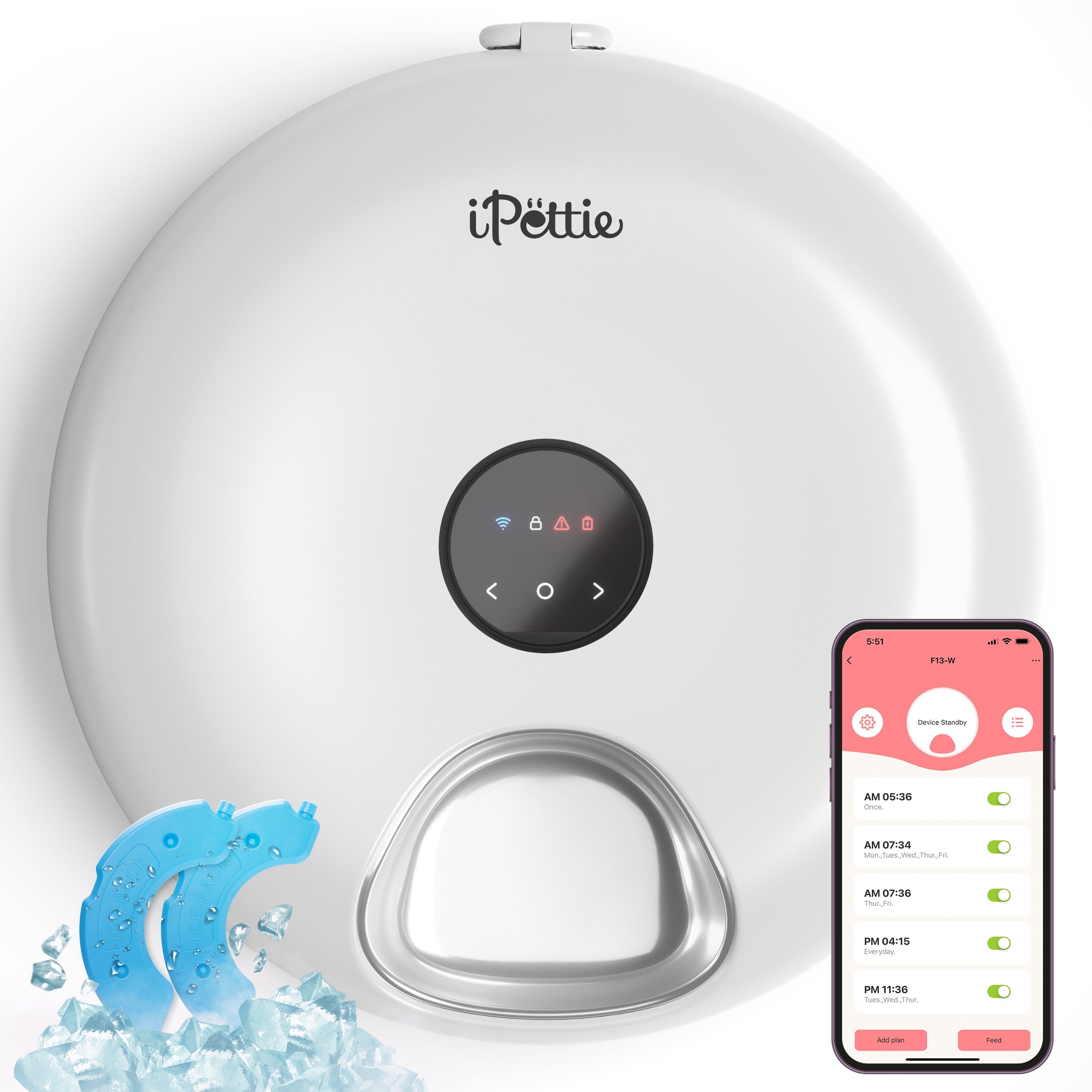 Donut Frost Automatic Pet Feeder, WiFi Version