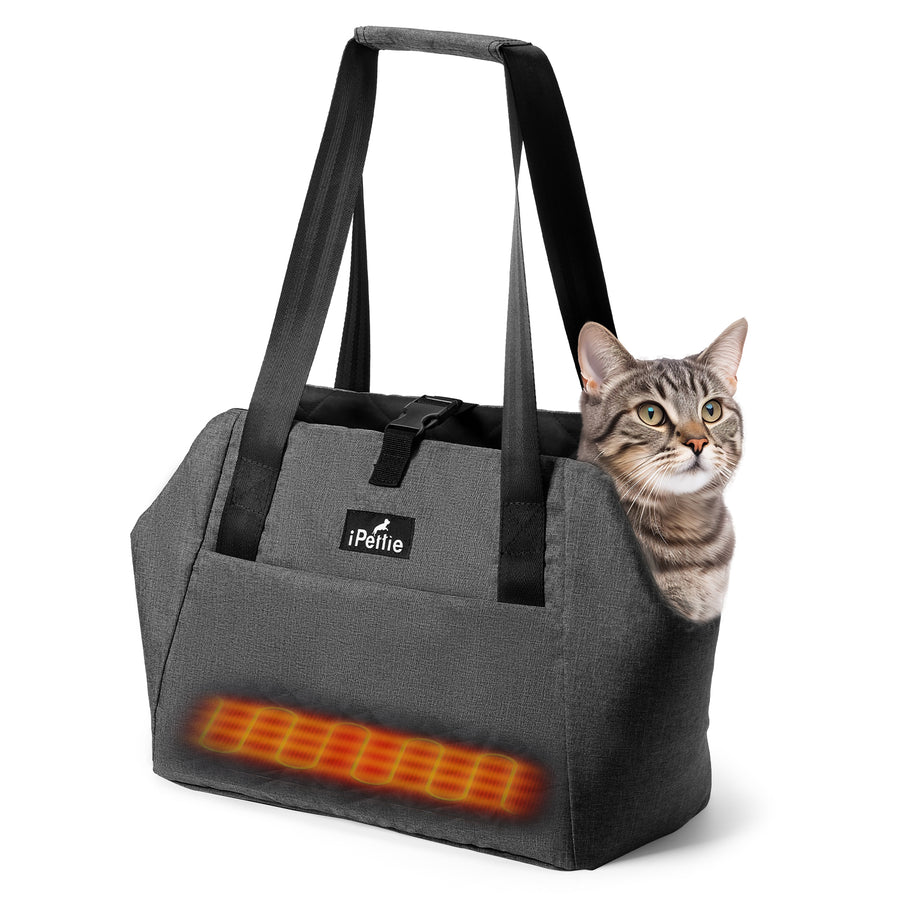 Heated Pet Carrier with Removable Heating Pad