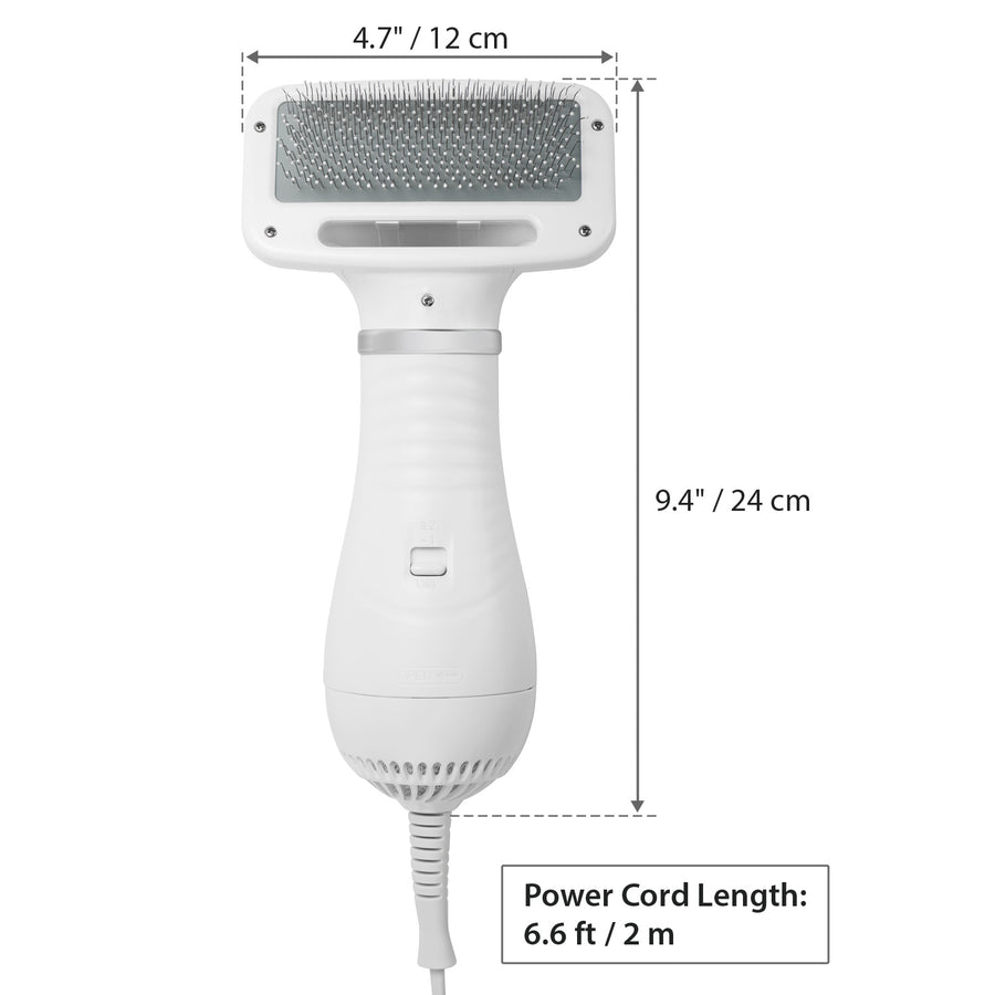 2-in-1 Pet Grooming Hair Dryer with Brush