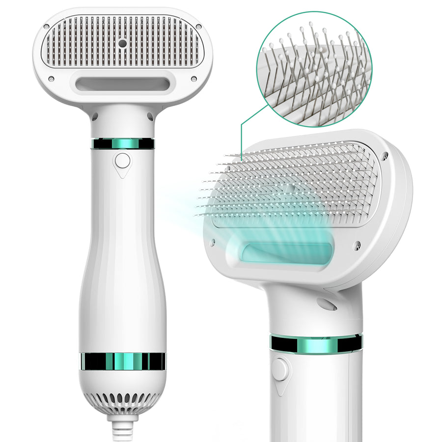Pet Hair Dryer with Slicker Brush