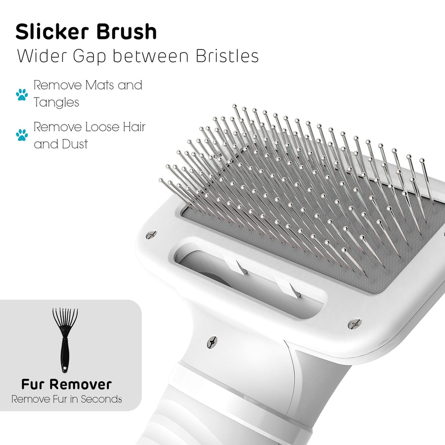 2-in-1 Pet Grooming Hair Dryer with Brush