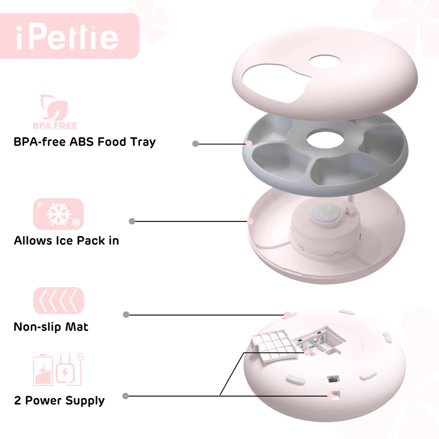 Donut 6-meal Automatic Pet Feeder