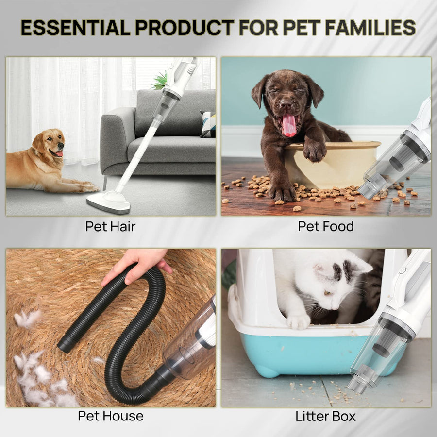 Cordless Pet Hair Vacuum with 4 Nozzles