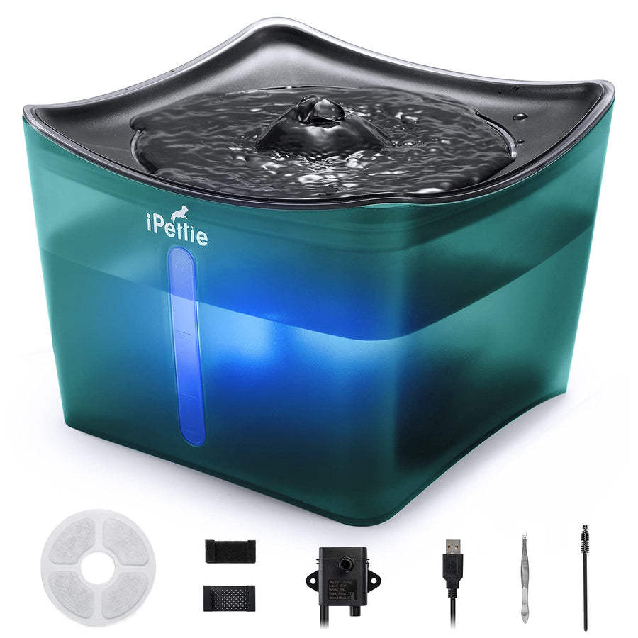 Kamino Pet Water Fountain,Translucent Green