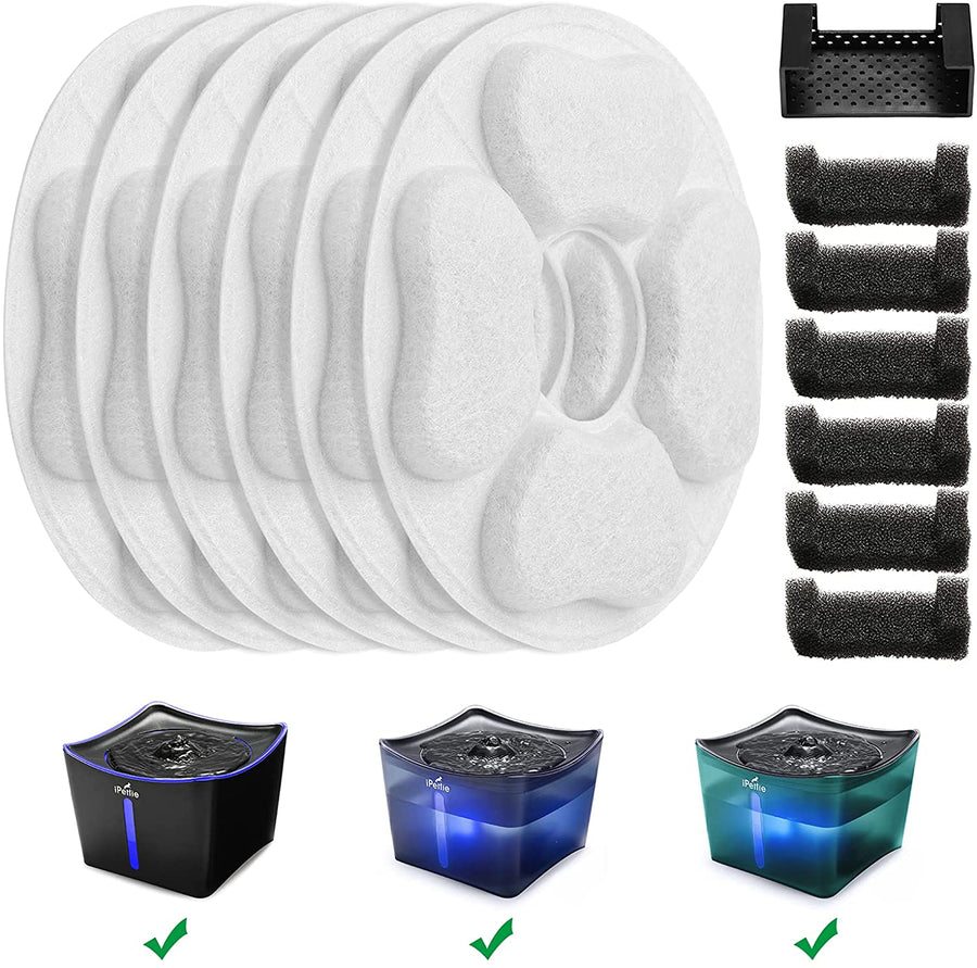 Kamino Pet Water Fountain Replacement Filters 6 Pack