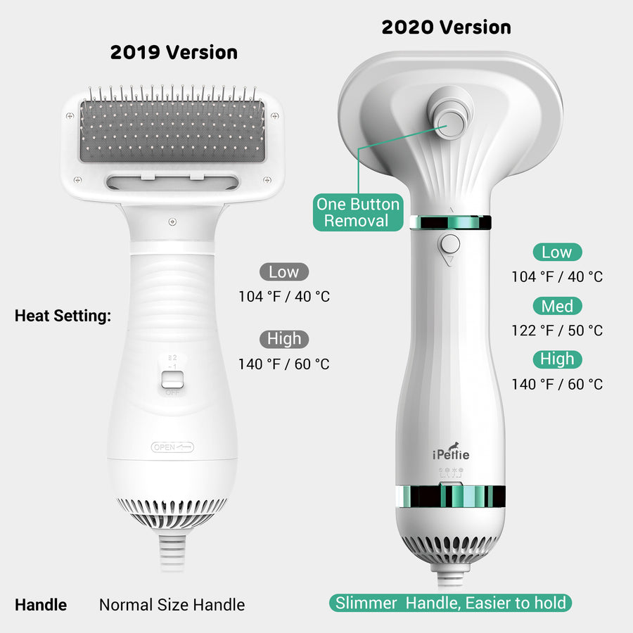 Pet Hair Dryer with Slicker Brush